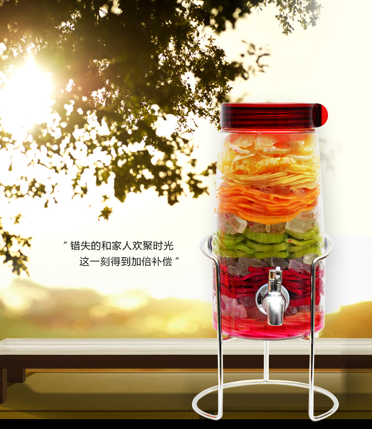 Glass beverage dispenser